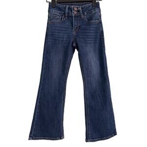 NWT Just USA Dark Denim Alilia Flare Leg Jeans Kids-Girls Size 7